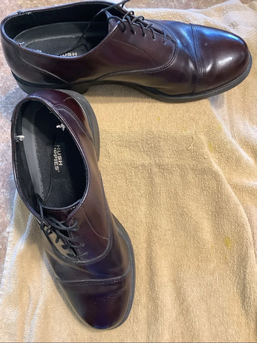 CLASSIC MENS BURGUNDY OXFORD DRESS SHOES